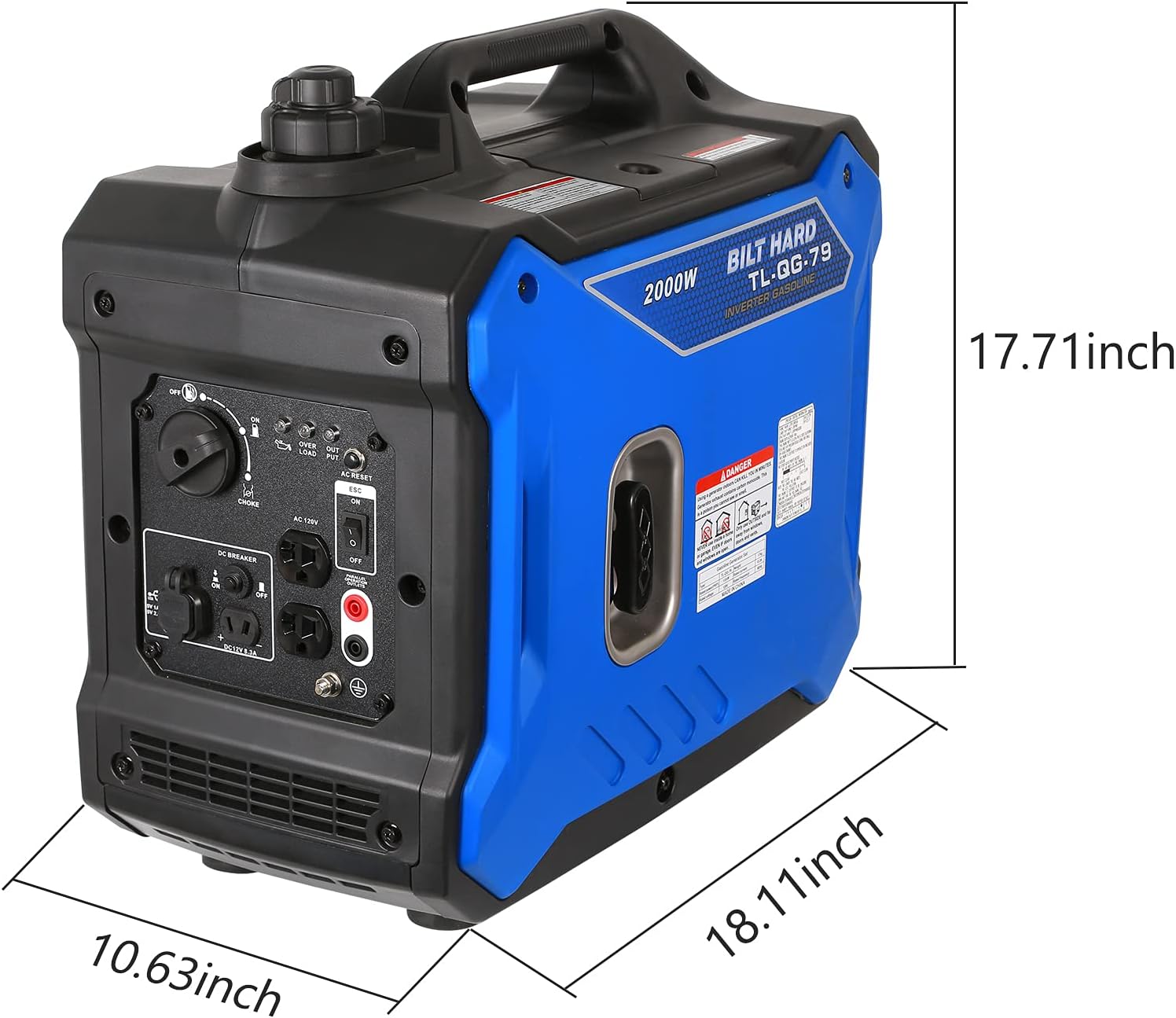 Portable Inverter Generator 2000 Watt Gas Powered G1980