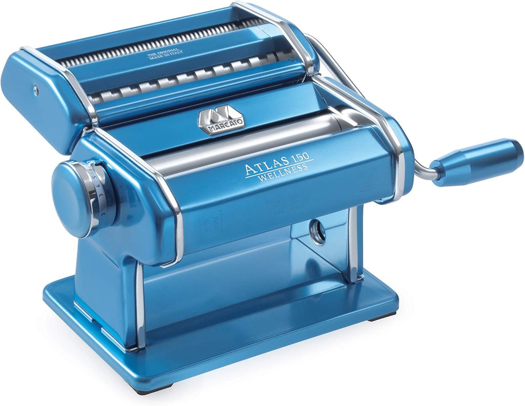 Red Pasta Machine with Pasta Cutter and Hand Crank X325