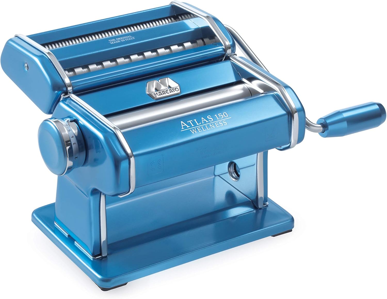 Red Pasta Machine with Pasta Cutter and Hand Crank X325