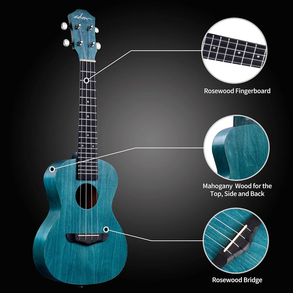 Blue Mahogany Concert Ukulele B3179