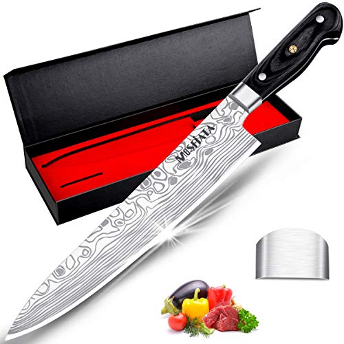 10 Inch German High Carbon Stainless Steel Chef Knife with Micarta Handle A929268