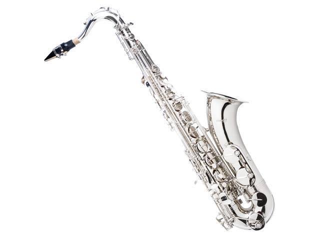 Nickel Plated B Flat Tenor Saxophone with Case and Mouthpiece L902549