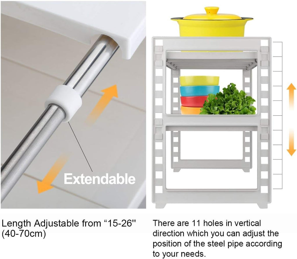 Expandable 2 Tier Under Sink Organizer I9010