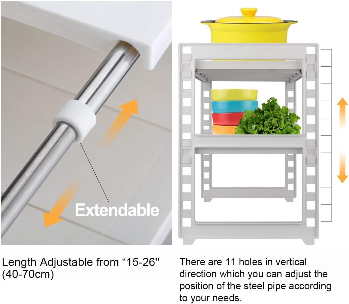 Expandable 2 Tier Under Sink Organizer I9010