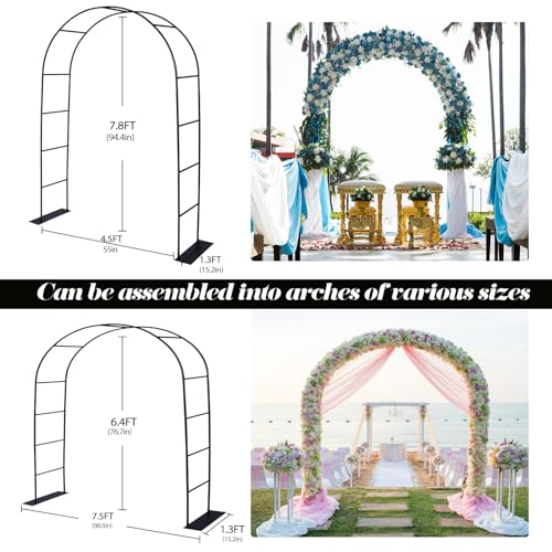 Thickened Rustproof Metal Garden Arch Y597578