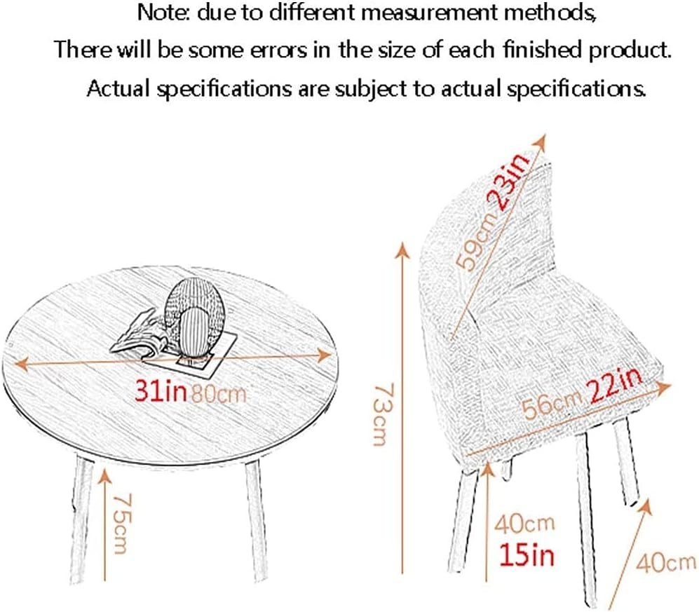 Grey 80cm Round Dining Table Set of 5 P5956