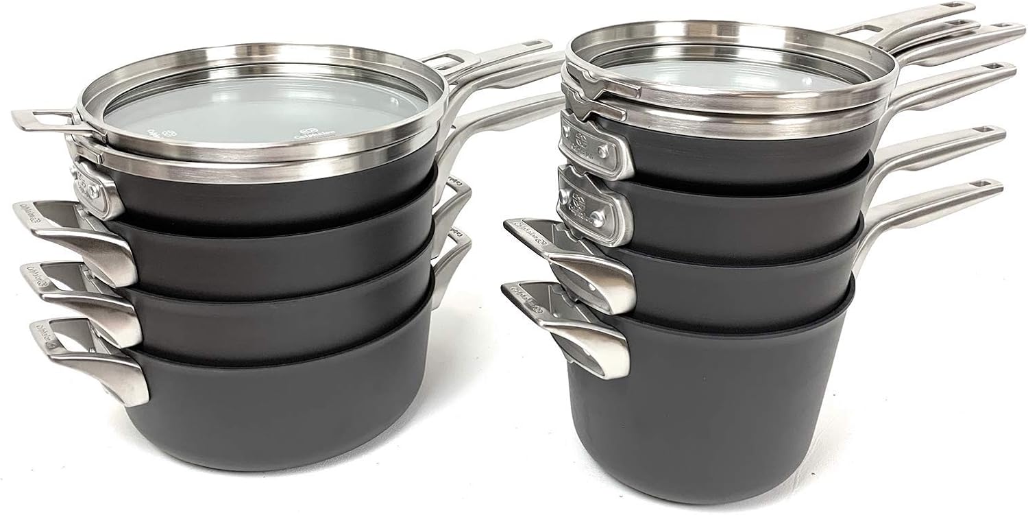 12-piece Hard Anodized Space Saving Cookware I824940
