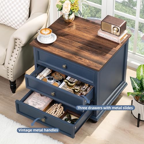 Coffee Table Set of 3 with Charging Station and Hidden Storage F63964