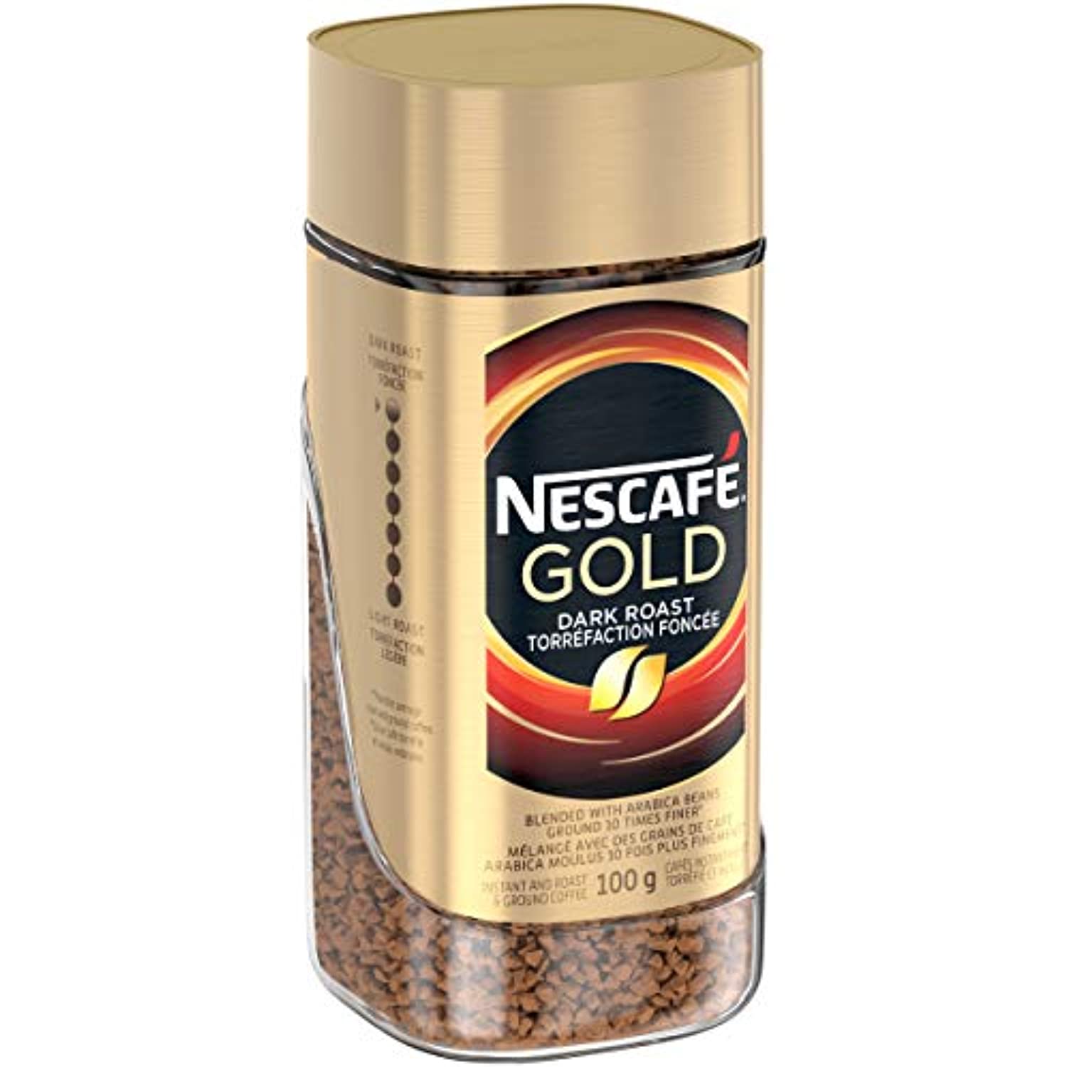 Dark Roast Instant And Roast & Ground Coffee, 100 G Jar X88851