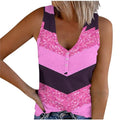 Womens' Crewneck Sleeveless Loose Fit Basic Tanks M54447