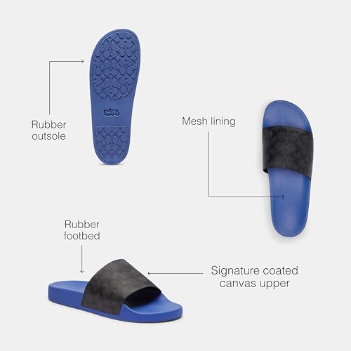 Signature Coated Canvas Pool Slide Sandal Q543714