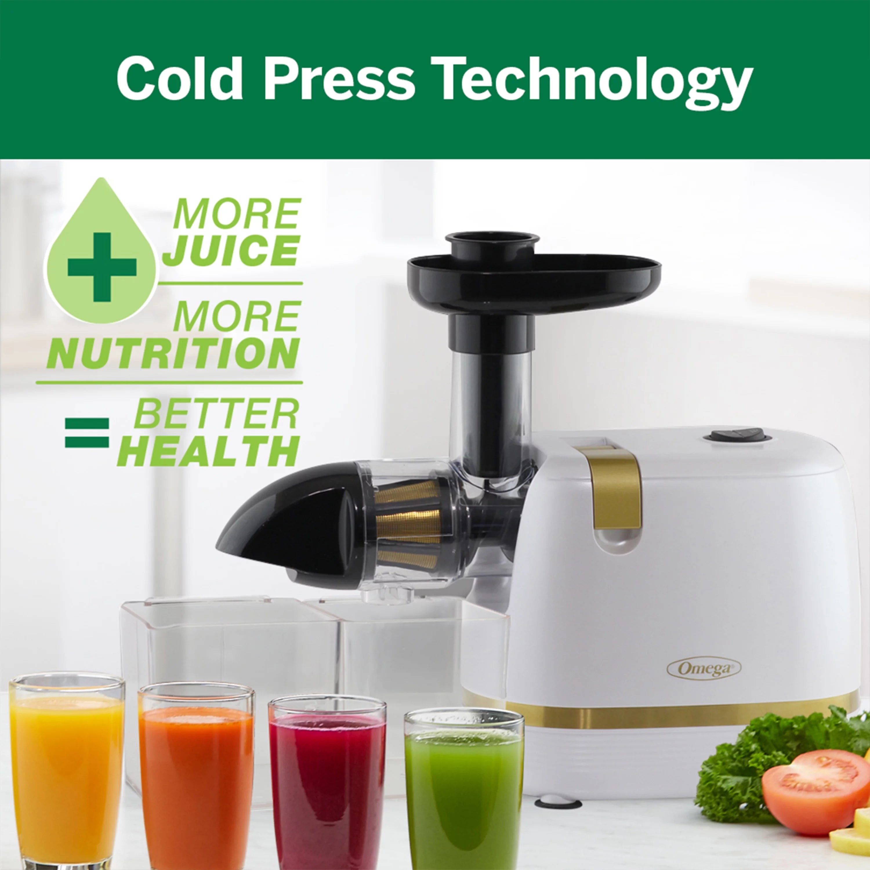 White Compact Masticating Juicer B876868