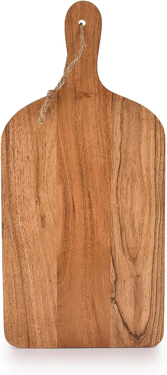 Acacia Wood Cutting Board with Handle (15" x 7" x 0.65") W8075