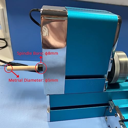 Miniature Metal Lathe - 36W 20000RPM Blue L3027
