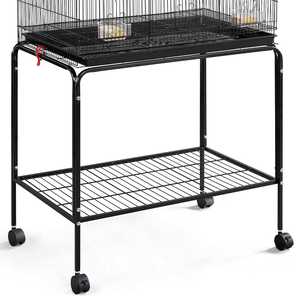 Black Flight Bird Cage with Detachable Rolling Stand X828