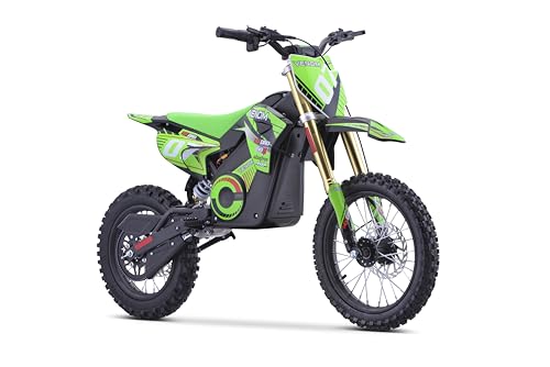 1600W Electric Dirt Bike 48V Lithium Battery Green B515