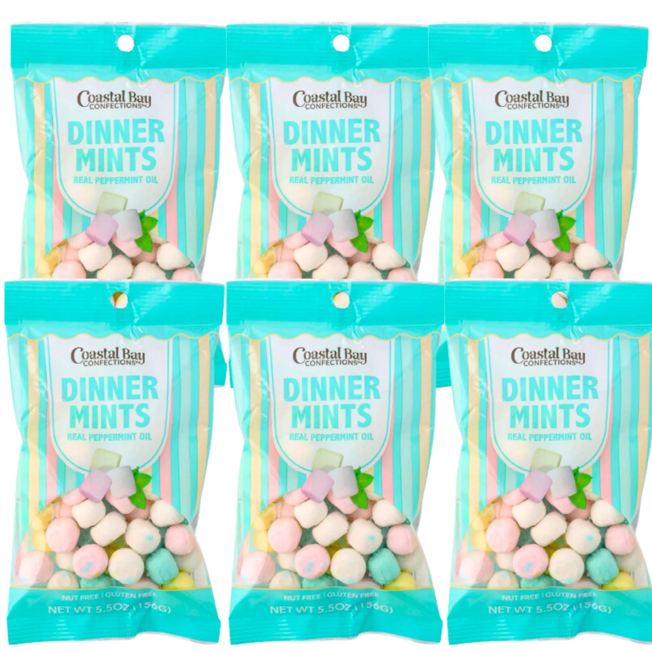 Pastel Dinner Mints, 5.5 Oz, Pack of 6 T68592