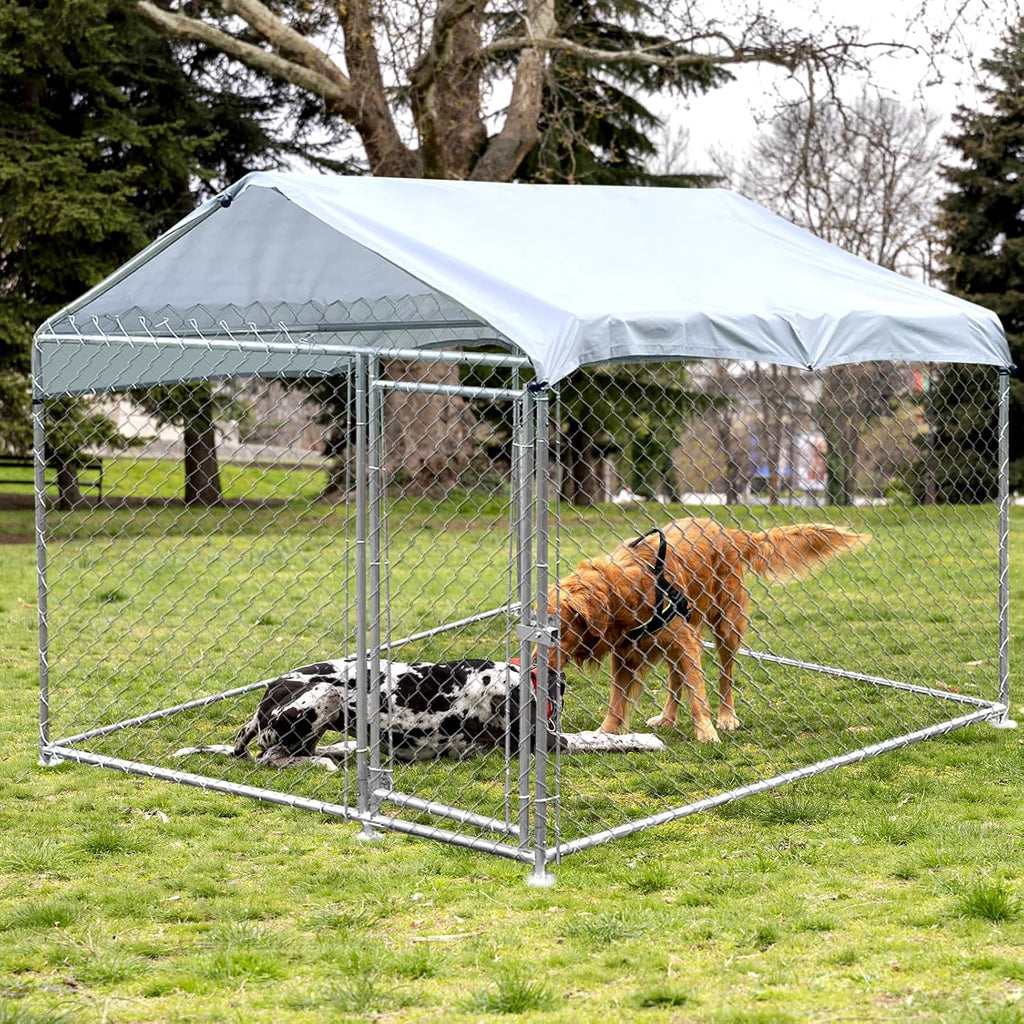 Heavy Duty Outdoor Dog Kennel with Waterproof Roof S6157