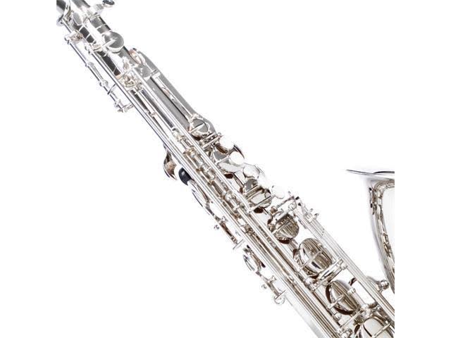 Nickel Plated B Flat Tenor Saxophone with Case and Mouthpiece L902549