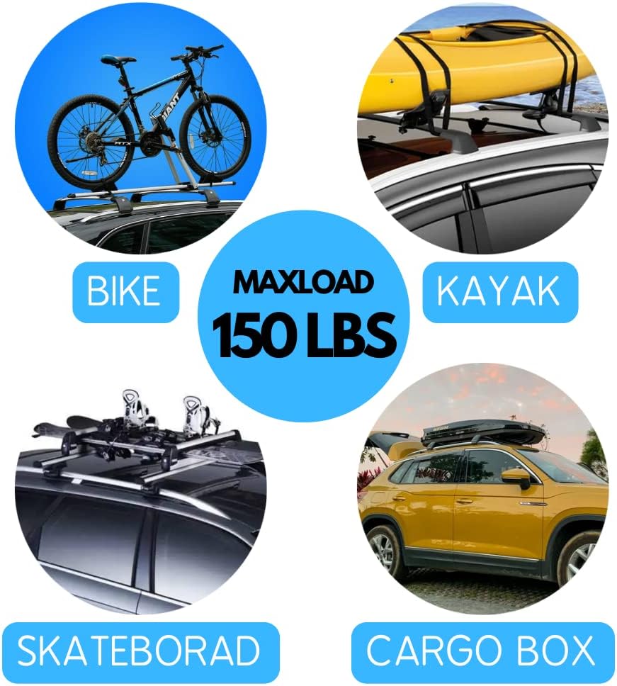 Aluminum Roof Rack Cross Bars B1144