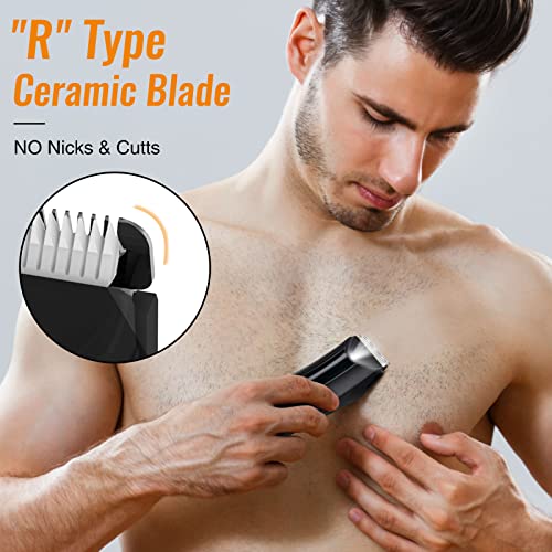 Body Hair Trimmer with Ceramic Blade, Rechargeable Cordless Trimmer M504427
