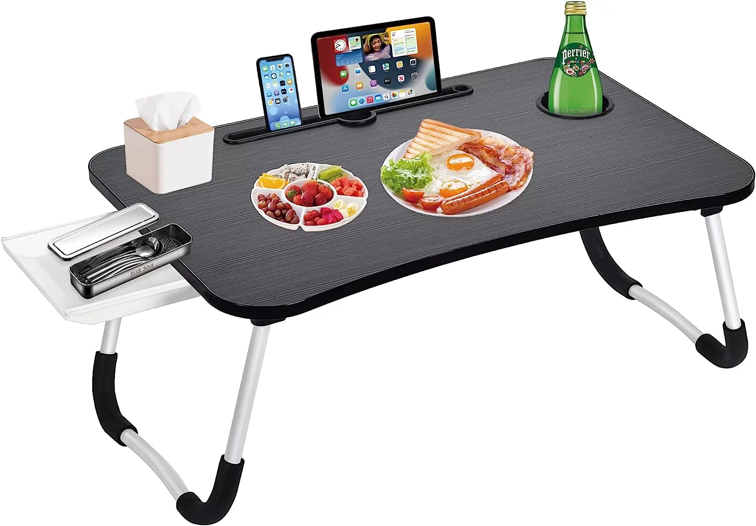 Large Portable Foldable Lap Desk with Cup Holder P434161