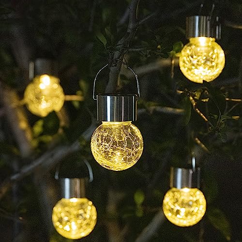8 Pack Solar Hanging Lights Warm White U86044