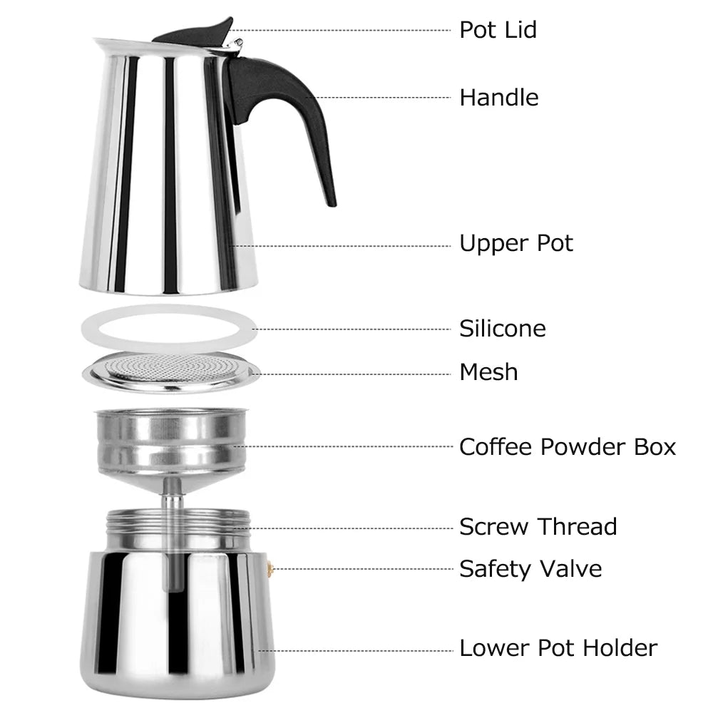 Stainless Steel Electric Coffee Maker N5209