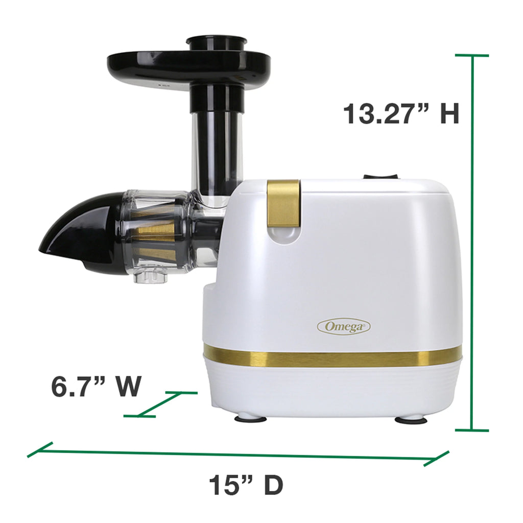 White Compact Masticating Juicer B876868