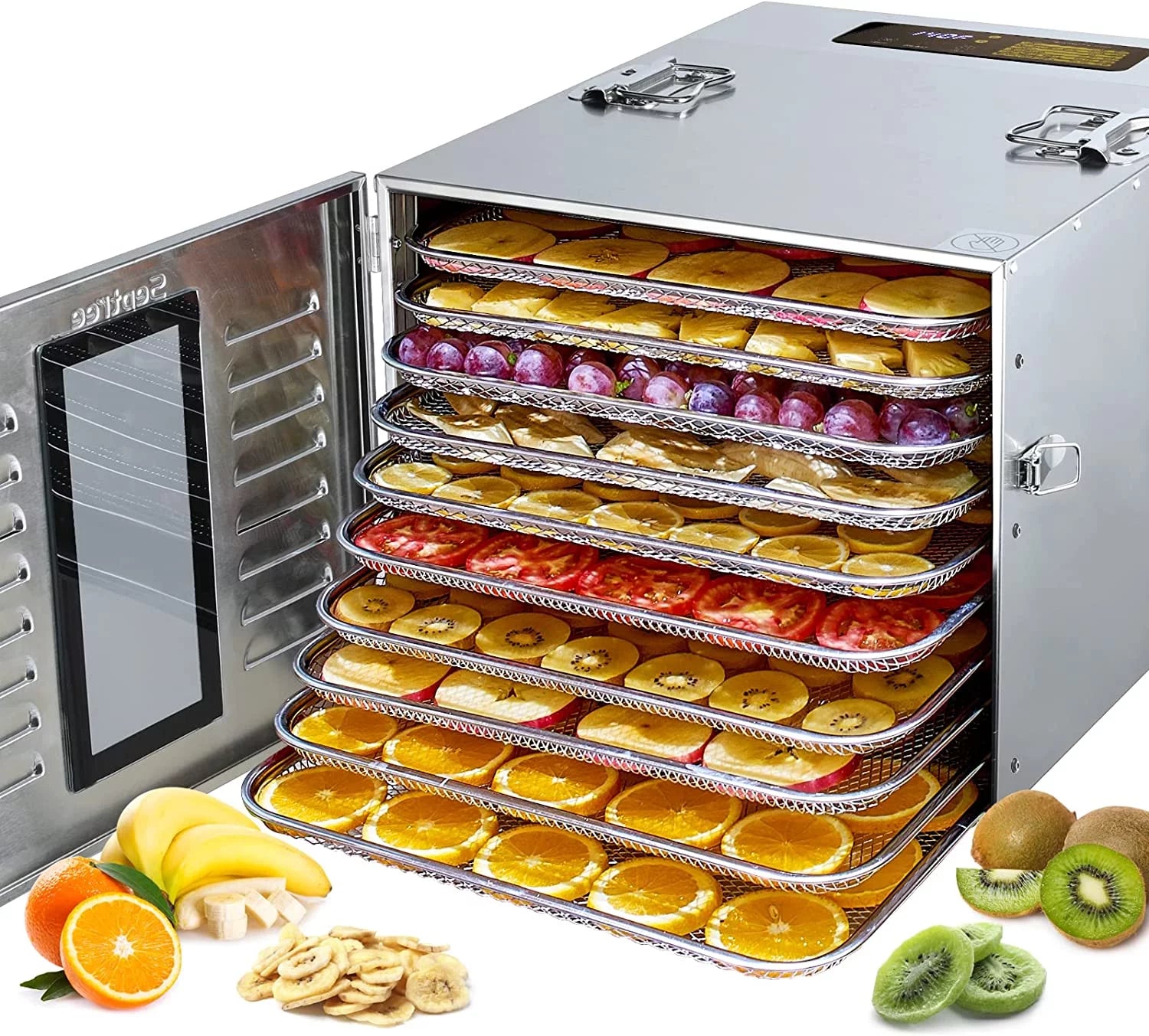 10 Trays Stainless Steel Food Dehydrator S90374