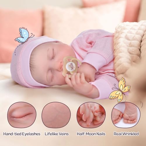 18 Inch Soft Body Realistic Reborn Baby Doll with Clothes and Toy Accessories U532749