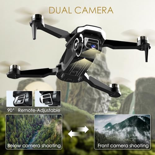 Brushless Motor Drone with Camera, 1080P HD Camera, 2 Batteries, Carrying Case S472