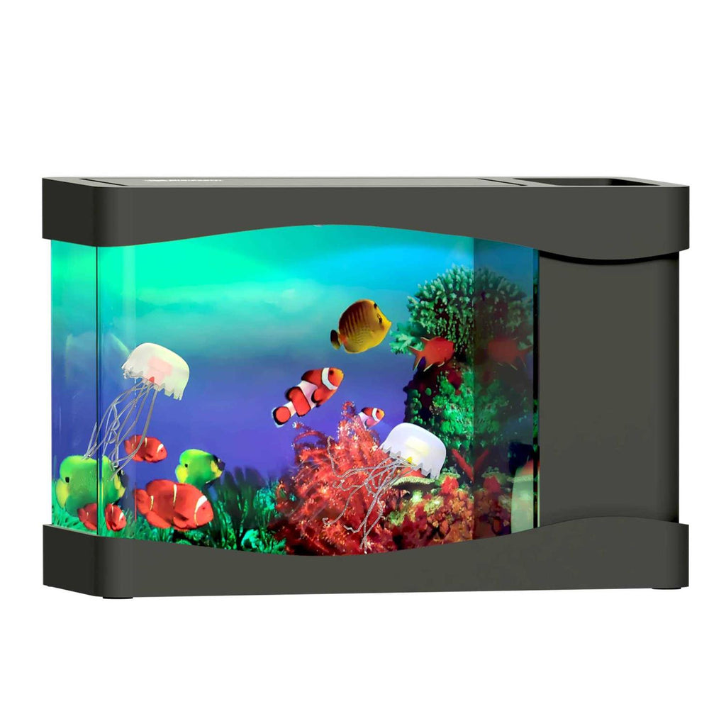 Mini Jellyfish Aquarium Artificial Fish Tank with Moving Fish B578