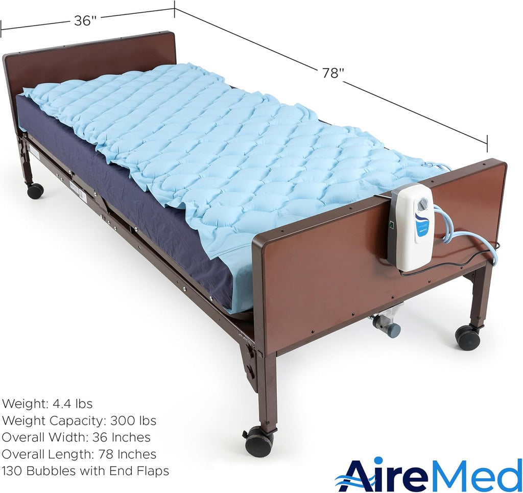 Alternating Air Pressure Mattress Pad with Quiet Electric Pump System T14980
