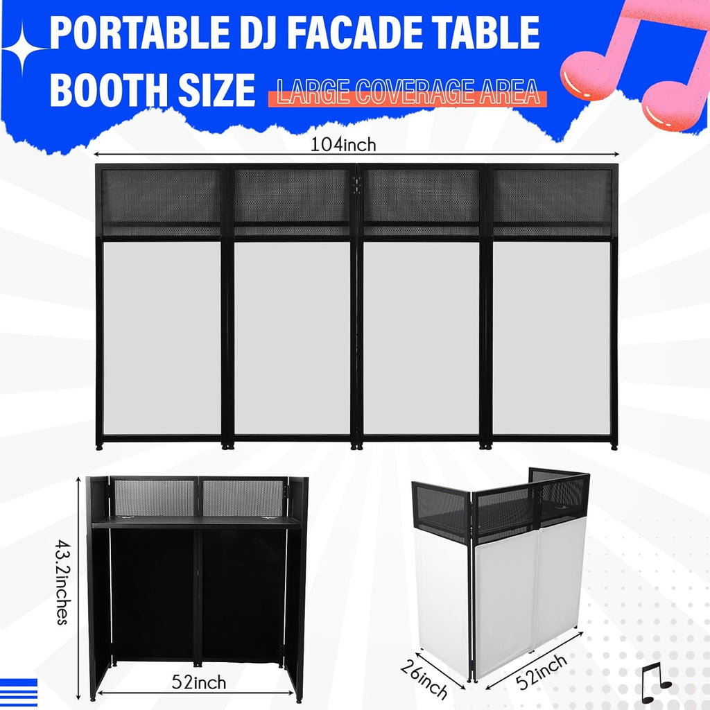 Black Metal Frame DJ Facade Booth Q43139