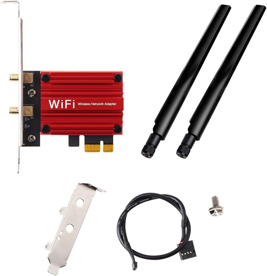 WiFi 6E Tri-Band AX210 PCIe Wireless Adapter 5400Mbps 802.11AX E4529