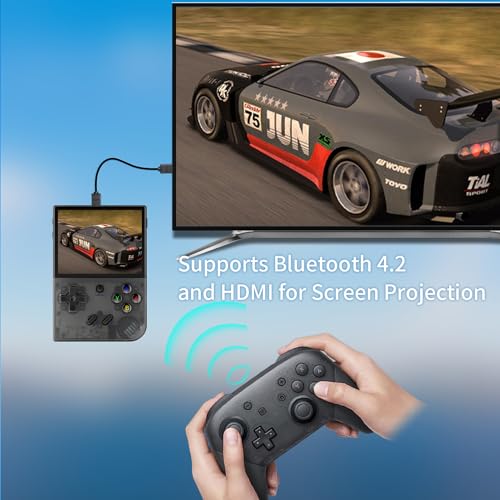Black 3.5 Inch IPS Screen Retro Handheld Game Console with 64G TF Card C658600