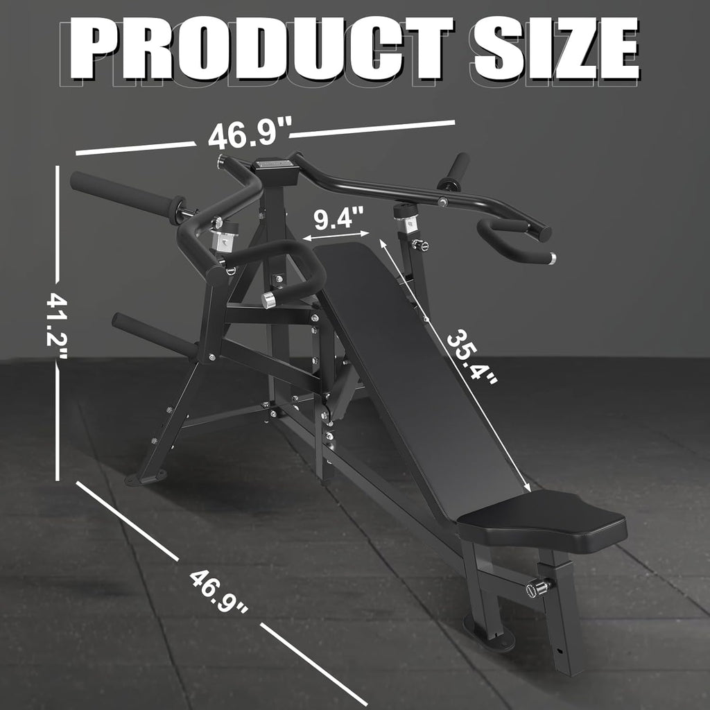 1250LBS Chest Press Machine with Independent Converging Arms, Black X30091