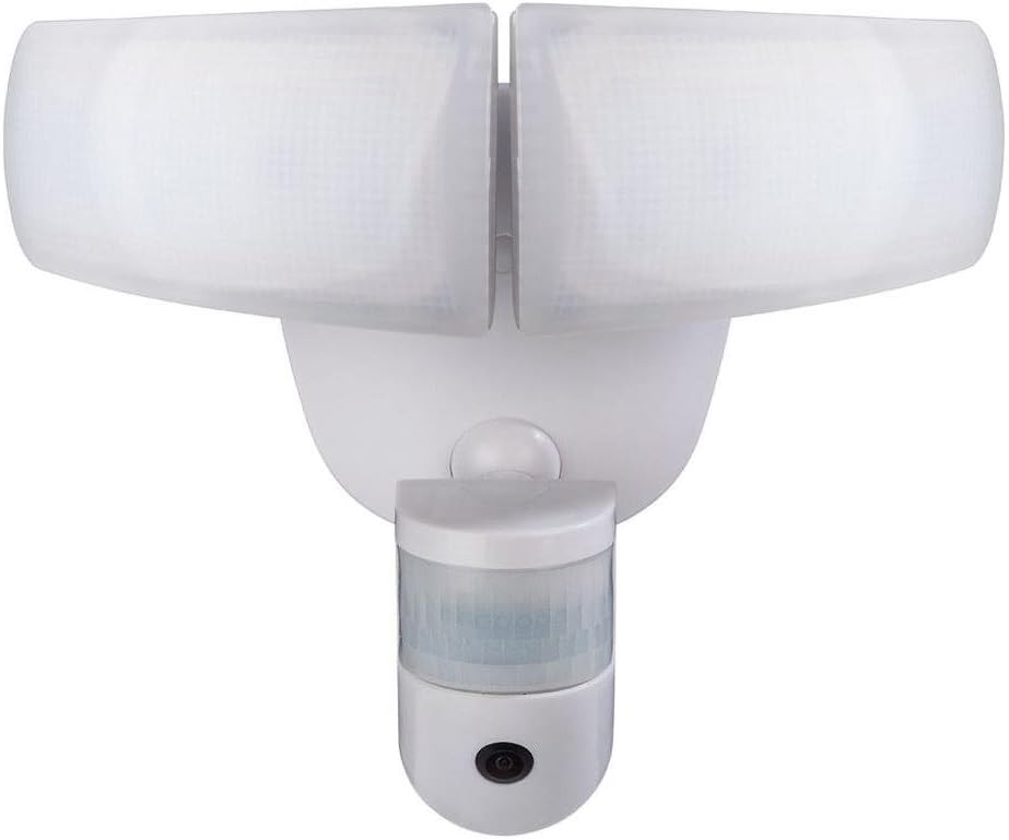 White LED Wi-Fi Video Motion Security Light D95115
