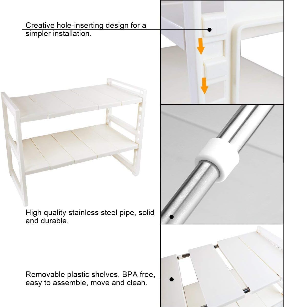 Expandable 2 Tier Under Sink Organizer I9010