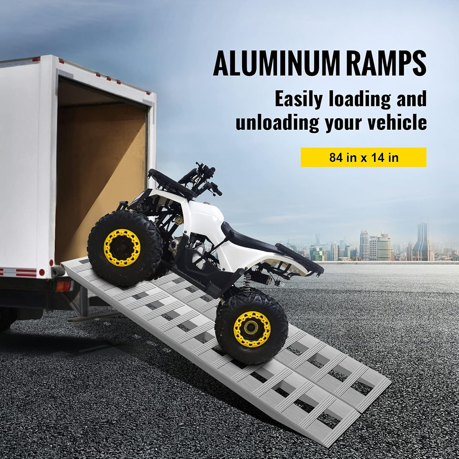 84x14 Inch Aluminum Ramps 1 Pair E8134