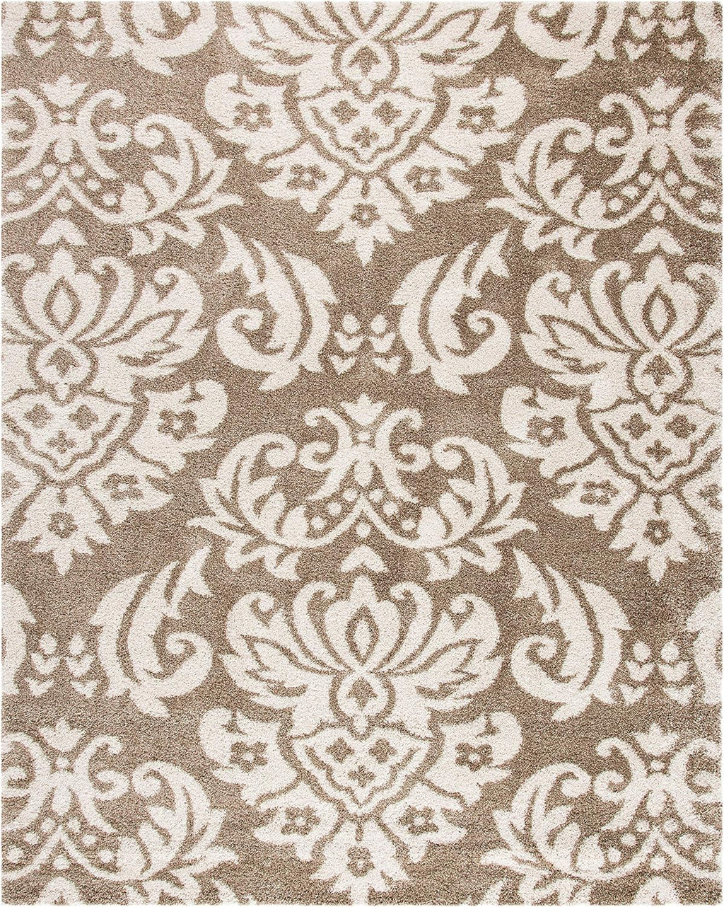 Beige & Cream 6' x 9' Area Rug B58636