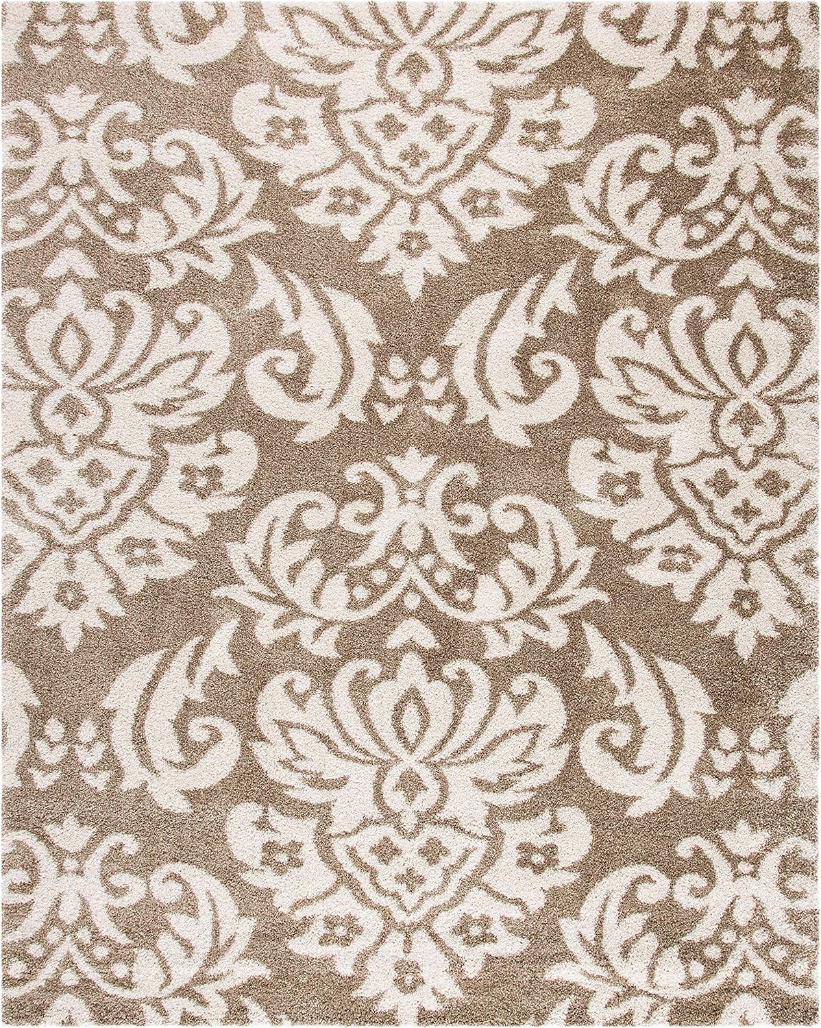 Beige & Cream 6' x 9' Area Rug B58636
