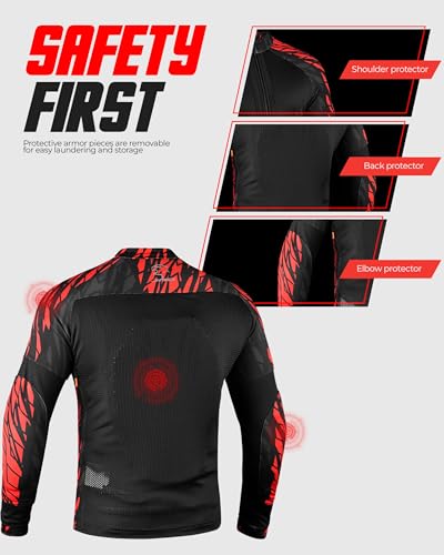 Motorcycle Mesh Shirt with CE Certified Protective Padded Armors M267