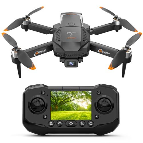 Drone with 2.4" Screen, Brushless Motor FPV Drone with Camera, 8GB SD Card A933