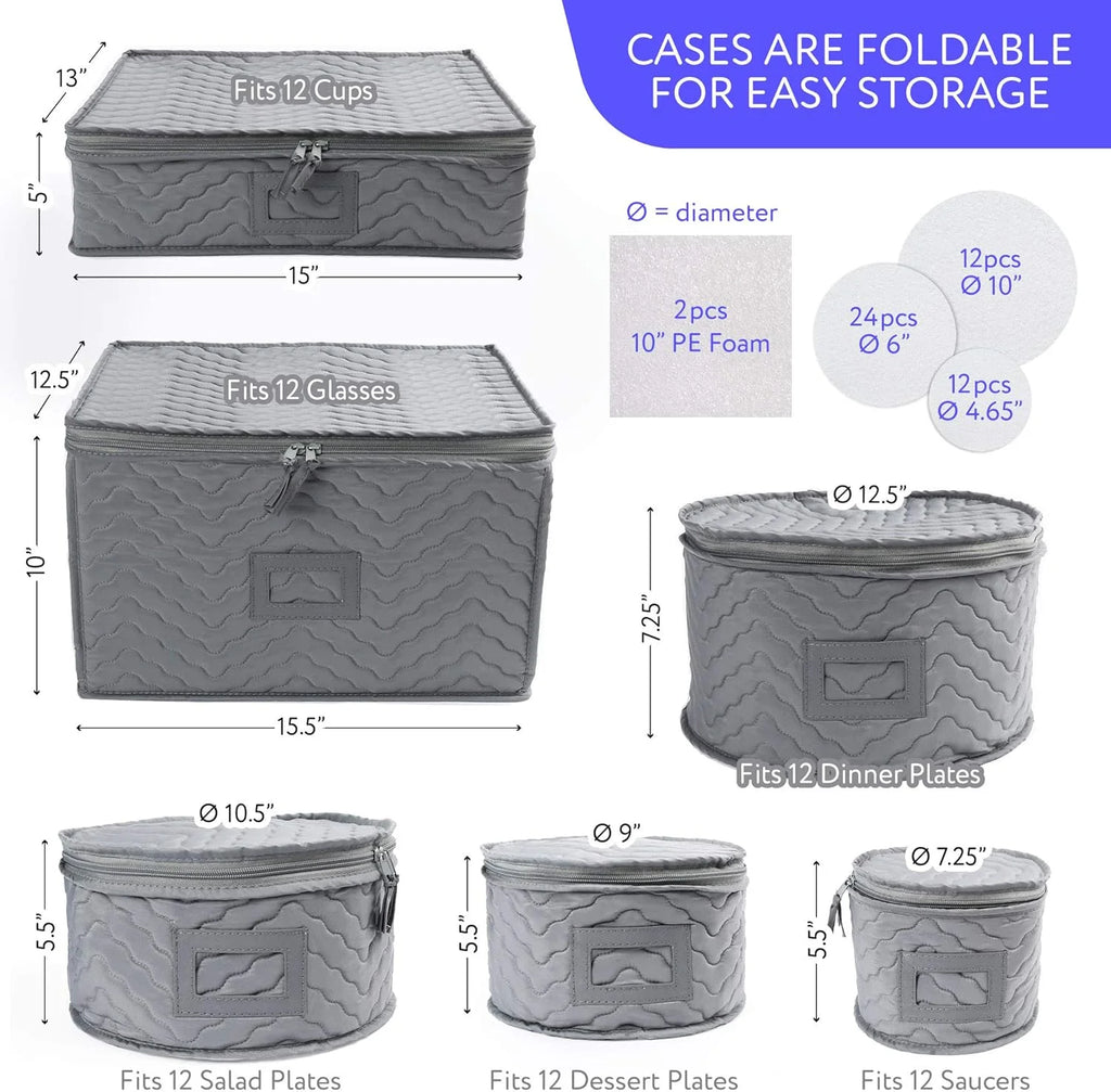Quilted 6-Piece Storage Box Set C286