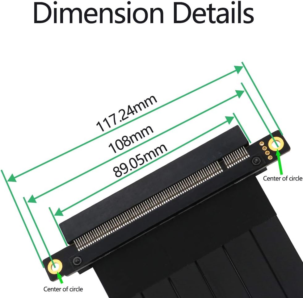 PCIE Express 3.0 16X Extension Cable 20cm C42617