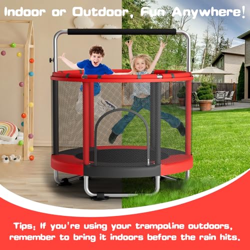 55" Trampoline with Enclosure, 440lbs Capacity K27590