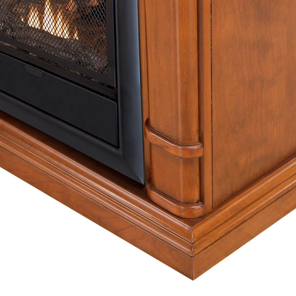Ventless Fireplace System 10K BTU Thermostat Insert and Mantel E827