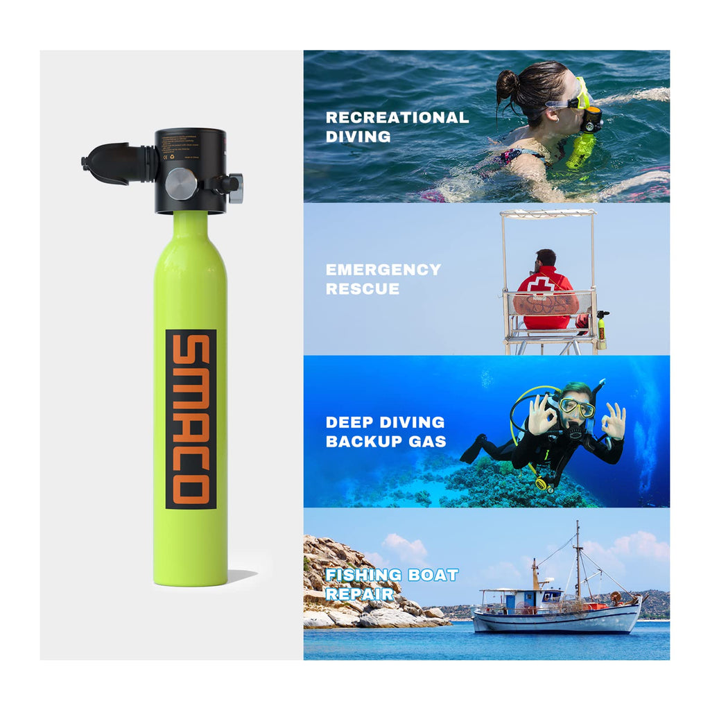 Green 0.5L Mini Scuba Tank S4670